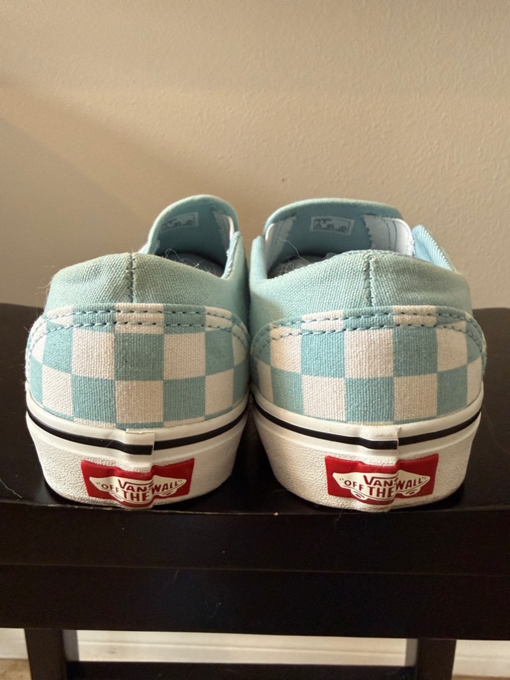 Vans Checkerboard Slip-On - Light Blue & White - Picture 2 of 6